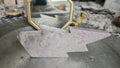 Pink Amethyst lightning bolt